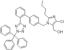 CAS # 133909-99-6, Trityl losartan, 2-Butyl-4-chloro-1-[2'(2-trityl-2H-tetrazol-5-yl)biphenyl-4-ylmethyl]-1H-imidazol-5-ylmethanol