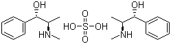structure of CAS# 134-72-5, Ephedrine sulfate