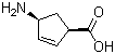 structure of CAS# 134003-04-6, (1R,4S)-4-Aminocyclopent-2-enecarboxylic acid