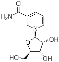 structure of CAS# 1341-23-7, 烟酰胺核糖