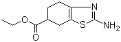 structure of CAS# 134136-00-8, 2-氨基-4,5,6,7-四氢苯并噻唑-6-羧酸乙酯