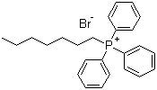 Heptyltriphenylphosphonium bromide molecular structure (CAS 13423-48-8)