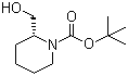structure of CAS# 134441-61-5, tert-Butyl (R)-2-(hydroxymethyl)piperidine-1-carboxylate
