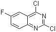 structure of CAS# 134517-57-0, 2,4-二氯-6-氟喹唑啉