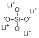 structure of CAS# 13453-84-4, Silicic acid lithium salt (1:4)