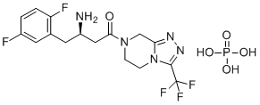 structure of CAS# 1345822-87-8, 4-去氟西他列汀
