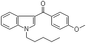 structure of CAS# 1345966-78-0, (4-甲氧基苯基)(1-戊基-1H-吲哚-3-基)甲酮