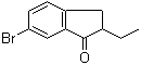 6-Bromo-2-ethyl-2,3-dihydro-1H-inden-1-one molecular structure (CAS 1346005-14-8)