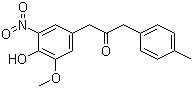 structure of CAS# 134612-80-9, 1-(4-羟基-3-甲氧基-5-硝基苯基)-3-(4-甲基苯基)丙-2-酮