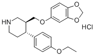 structure of CAS# 1346597-97-4, rac-trans-4-Defluoro-4-ethoxy Paroxetine Hydrochloride
