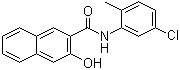 structure of CAS# 135-63-7, 5'-Chloro-3-hydroxy-2'-methyl-2-naphthanilide