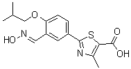 CAS 登录号：1350352-70-3, 2-[3-[(羟基亚胺)甲基]-4-(2-甲基丙氧基)苯基]-4-甲基-5-噻唑羧酸