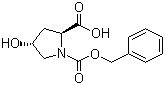 structure of CAS# 13504-85-3, N-Cbz-Hydroxy-L-proline