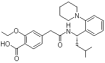 structure of CAS# 135062-02-1, 瑞格列奈