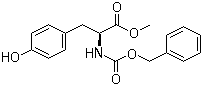 structure of CAS# 13512-31-7, N-(Benzyloxycarbonyl)-L-tyrosine methyl ester