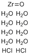 structure of CAS# 13520-92-8, Zirconyl chloride octahydrate