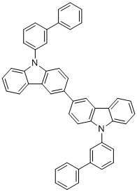 structure of CAS# 1352040-89-1, 9,9'-Bis([1,1'-biphenyl]-3-yl)-3,3'-bi-9H-carbazole