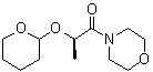 structure of CAS# 135270-08-5, 4-[(2R)-1-Oxo-2-[(tetrahydro-2H-pyran-2-yl)oxy]propyl]morpholine