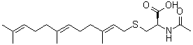 structure of CAS# 135304-07-3, N-乙酰基-L-法呢基半胱氨酸