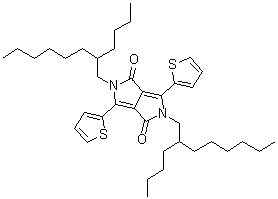 CAS 登录号：1354631-87-0, 2,5-二(2-丁基辛基)-3,6-二(噻吩-2-基)吡咯并[3,4-c]吡咯-1,4(2H,5H)-二酮