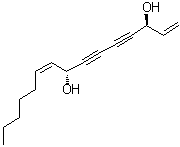 structure of CAS# 1354638-93-9, (3S,8R,9Z)-1,9-十五碳二烯-4,6-二炔-3,8-二醇