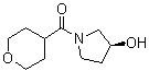structure of CAS# 1354691-47-6, [(3S)-3-Hydroxy-1-pyrrolidinyl](tetrahydro-2H-pyran-4-yl)methanone