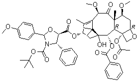 CAS 登录号：1354900-66-5, (4S,5R)-2-(4-甲氧基苯基)-4-苯基-3,5-恶唑烷二甲酸 5-[(2ar,4S,4aS,6R,9S,11S,12S,12ar,12bS)-12b-(乙酰氧基)-12-(苯甲酰氧基)-2a,3,4,4a,5,6,9,10,11,12,12a,12b-十二氢-11-羟基-4,6-二甲氧基-4a,8,13,13-四甲基-5-氧代-7,11-甲桥-1H-环癸五烯并[3,4]苯并[1,2-b]氧杂环丁烯-9-基] 3-叔丁基酯