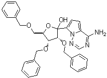 CAS # 1355049-94-3, 1-C-(4-Aminopyrrolo[2,1-f][1,2,4]triazin-7-yl)-2,3,5-tris-O-(phenylmethyl)-D-ribofuranose
