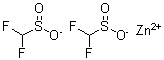 structure of CAS# 1355729-38-2, 二氟甲烷亚磺酸锌