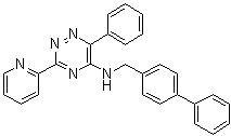 structure of CAS# 1357171-62-0, N-([1,1'-Biphenyl]-4-ylmethyl)-6-phenyl-3-(2-pyridinyl)-1,2,4-triazin-5-amine