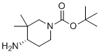 structure of CAS# 1357600-60-2, (S)-Tert-butyl 4-amino-3,3-dimethylpiperidine-1-carboxylate