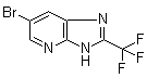 structure of CAS# 13577-72-5, 6-溴-2-(三氟甲基)-3H-咪唑并[4,5-b]吡啶