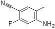 structure of CAS# 1357942-79-0, 4-氨基-2-氟-5-甲基苯甲腈