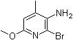 structure of CAS# 135795-51-6, 2-溴-6-甲氧基-4-甲基吡啶-3-胺