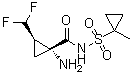CAS 登录号：1360997-58-5, (1R,2R)-1-氨基-2-(二氟甲基)-N-[(1-甲基环丙基)磺酰基]环丙烷甲酰胺
