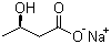structure of CAS# 13613-65-5, (R)-(-)-3-羟基丁酸钠盐