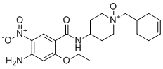 CAS # 1361312-48-2, Cinitapride Impurity 7, 4-(4-amino-2-ethoxy-5-nitrobenzamido)-1-(cyclohex-3-en-1-ylmethyl)piperidine 1-oxide