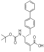 CAS # 1361408-16-3, (2Z,4R)-5-[1,1'-Biphenyl]-4-yl-4-[[(1,1-dimethylethoxy)carbonyl]amino]-2-methyl-2-pentenoic acid