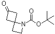 structure of CAS# 1363380-93-1, 6-氧代-1-氮杂螺[3.3]庚烷-1-羧酸叔丁酯