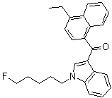 structure of CAS# 1364933-60-7, (4-乙基-1-萘基)[1-(5-氟戊基)-1H-吲哚-3-基]甲酮