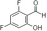 structure of CAS# 136516-64-8, 2,4-二氟-6-羟基苯甲醛