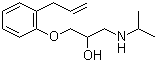 CAS # 13655-52-2, Alprenolol, 1-(Isopropylamino)-3-(2-allylphenoxy)-2-propanol