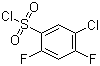 structure of CAS# 13656-57-0, 5-氯-2,4-二氟苯磺酰氯