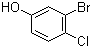 structure of CAS# 13659-24-0, 3-Bromo-4-chlorophenol