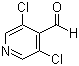 structure of CAS# 136590-83-5, 3,5-二氯吡啶-4-甲醛