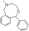 CAS # 13669-70-0, Nefopam, 3-Methyl-7-phenyl-6-oxa-3-azabicyclo[6.4.0]dodeca-8,10,12-triene, 3,4,5,6-Tetrahydro-5-methyl-1-phenyl-1H-2,5-benzoxazocine
