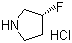 structure of CAS# 136725-55-8, (R)-(-)-3-氟吡咯烷盐酸盐