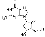 CAS # 1367369-81-0, 2-Amino-1,9-dihydro-9-[(1R,3S,4S)-4-hydroxy-3-(hydroxymethyl)-2-methylenecyclopentyl]-6H-purin-6-one