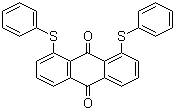 CAS 登录号：13676-91-0 (106768-99-4), 溶剂黄 163, 1,8-双(苯硫基)-9,10-蒽二酮