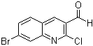 structure of CAS# 136812-31-2, 7-溴-2-氯-3-喹啉甲醛